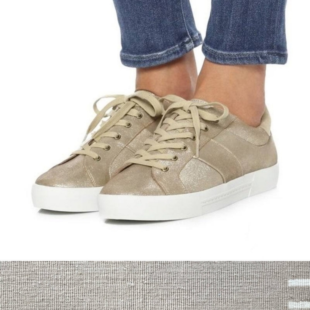 JOIE GOLD SNEAKER SZ 38.5 (8)